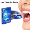 5D Whitening Teeth Stickers 7/14 Pairs Gel Whitening Strips Stain Removal Oral Hygiene Care Strip Dental Bleaching Tools Teeth