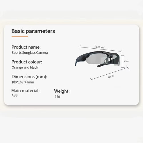 2026 Glasses with 1080P High-Definition Mini Camera Smart Glasses Cycling Recorder Outdoor Sports Recording Goggles